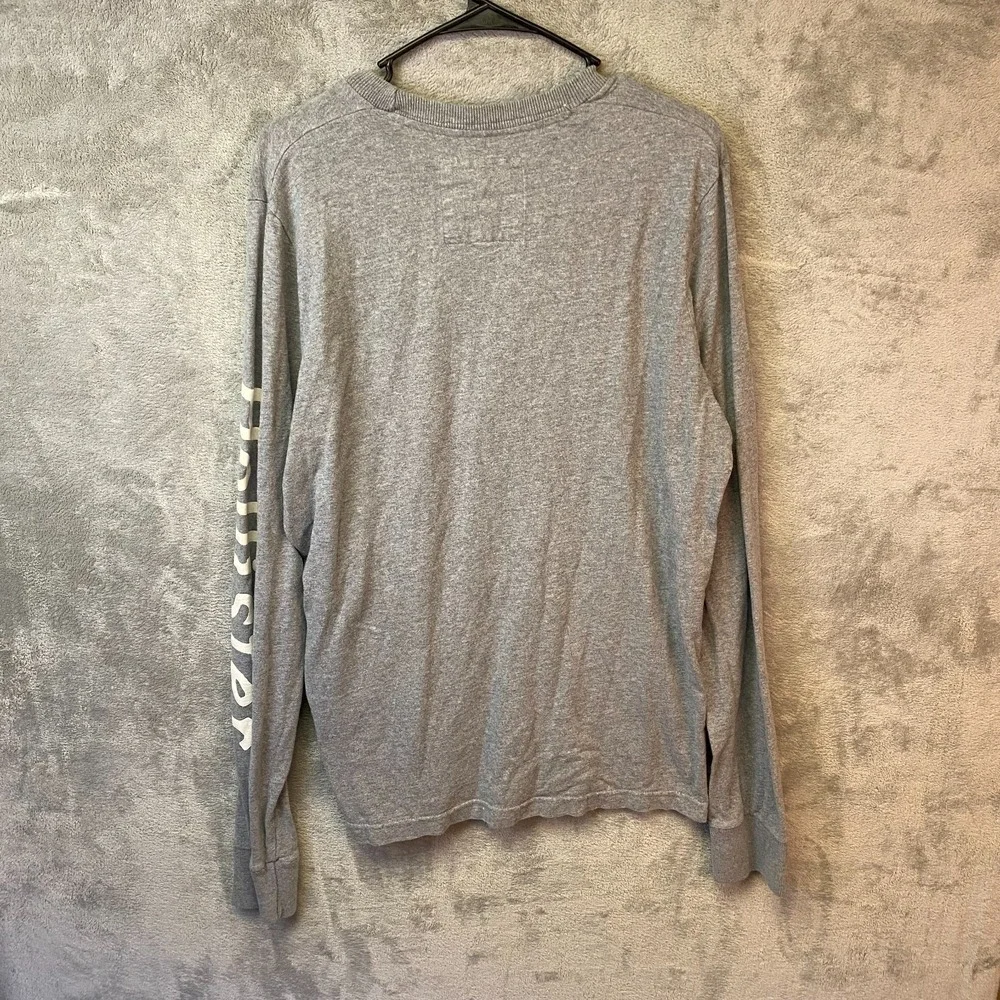 Hollister Long Sleeve T-Shirt XL Gray Laguna Beach Graphic